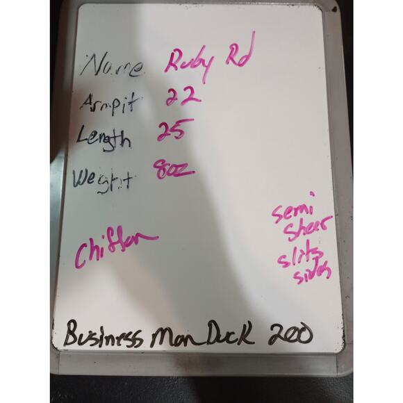 Ruby Rd Blouse Womens 14 Black White Sheer Chiffon Button Up Long Sleeve Top - Picture 8 of 8